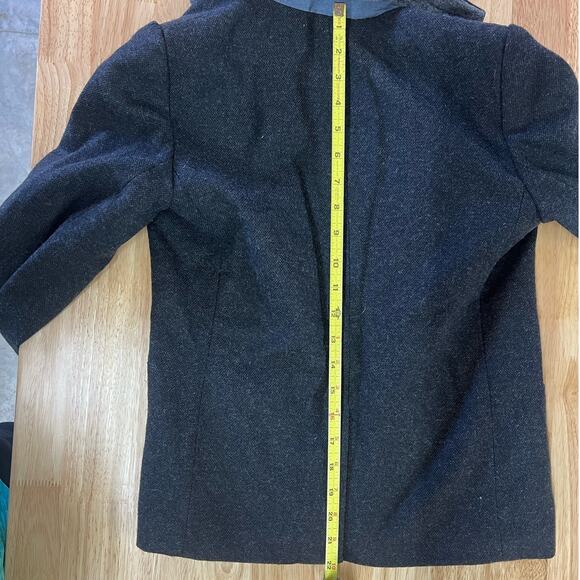 GAP Academy Blazer Wool Blend Black Stone Charcoal Gray 2-Button NWT - Picture 9 of 10